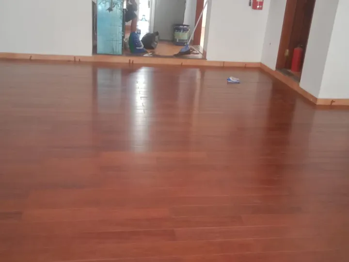 Pemasangan Lantai Kayu Merbau - Vila Palma Kemang