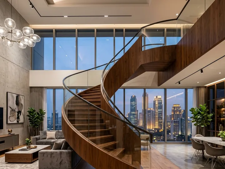 Penthouse SCBD - Spiral Staircase