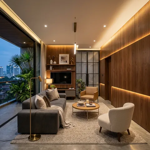 Pekerjaan Wall panel & ceiling oleh Jasa Kayu Profesional