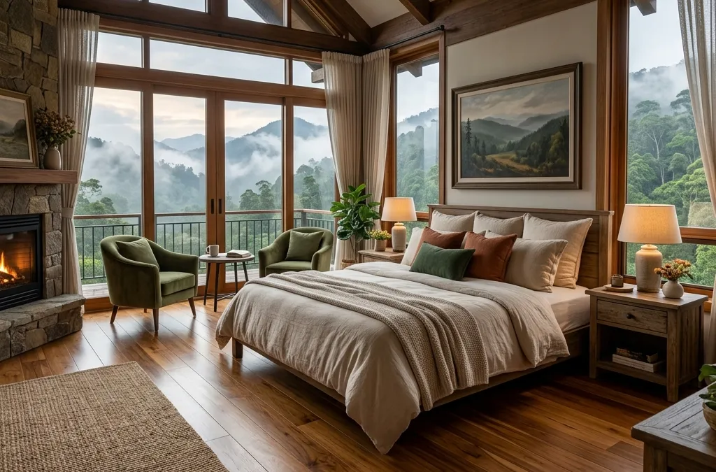 Villa Puncak - Lantai Jati Solid